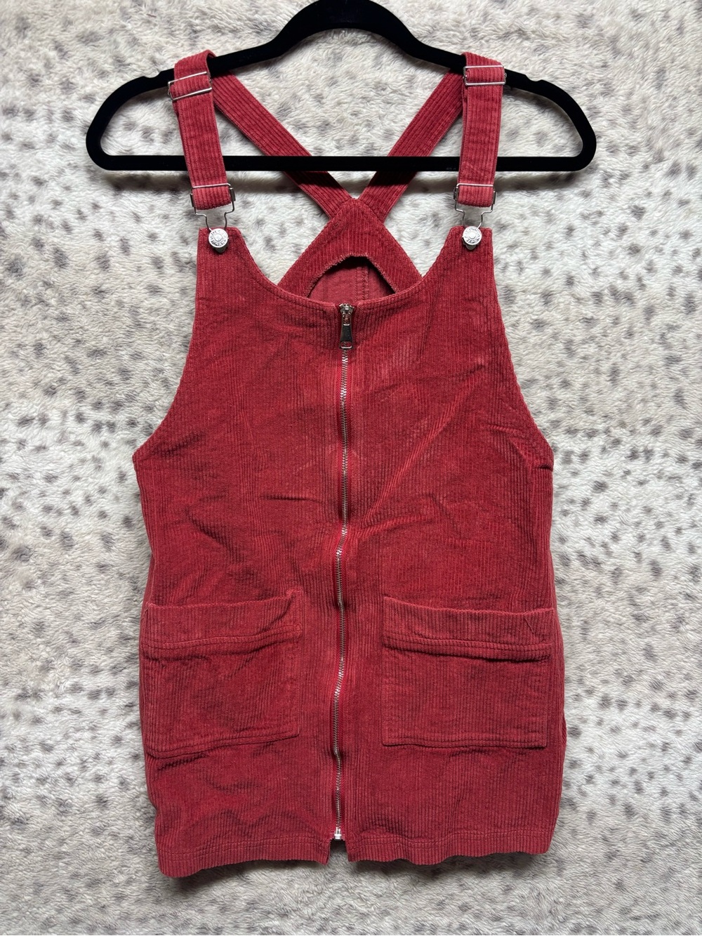 LUNIK CORDUROY OVERALL DRESS